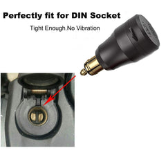 iMESTOU mounted on a motorcycle Hella socket showing secure fit and stability