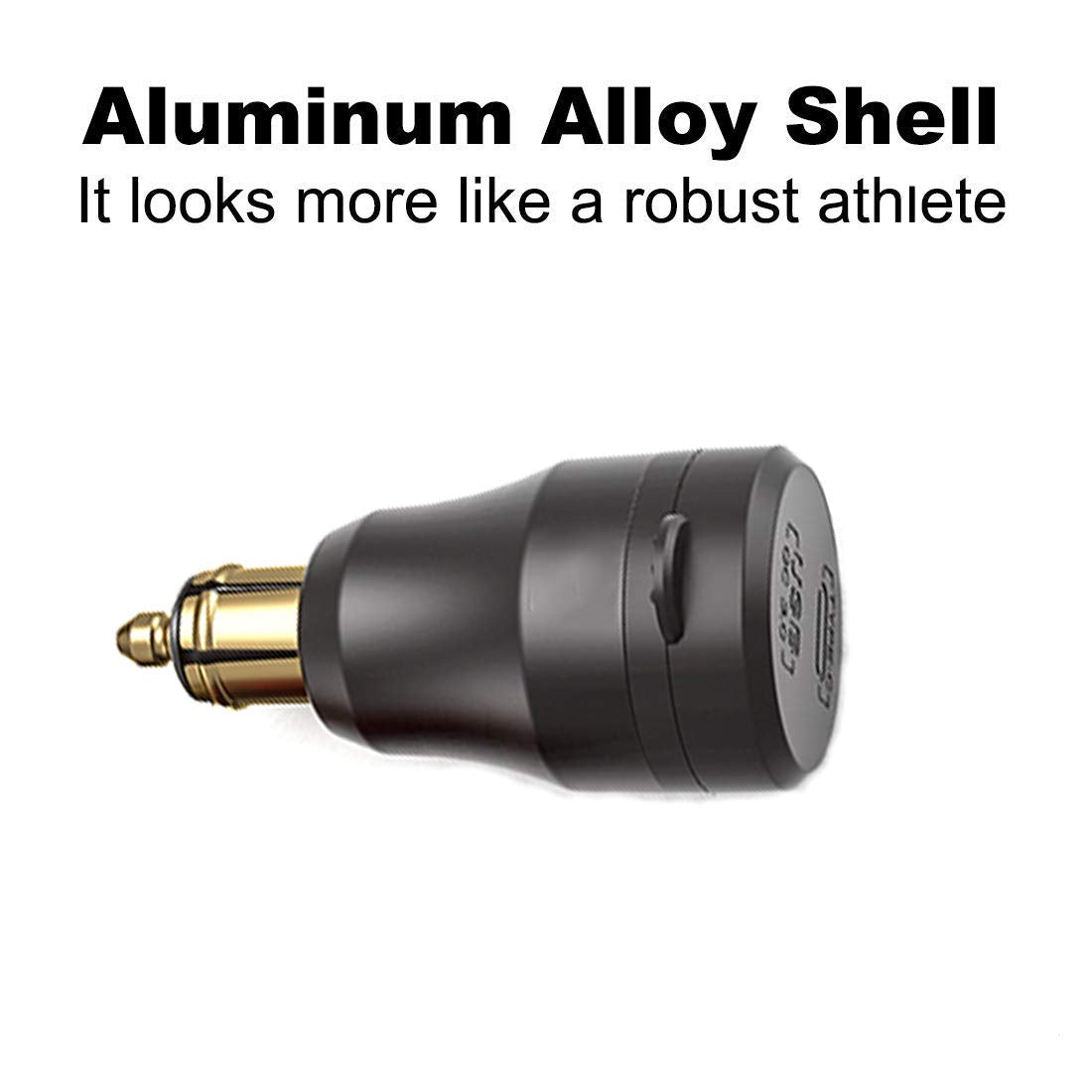 iMESTOU aluminum finish close-up highlighting durable texture and heat dissipation