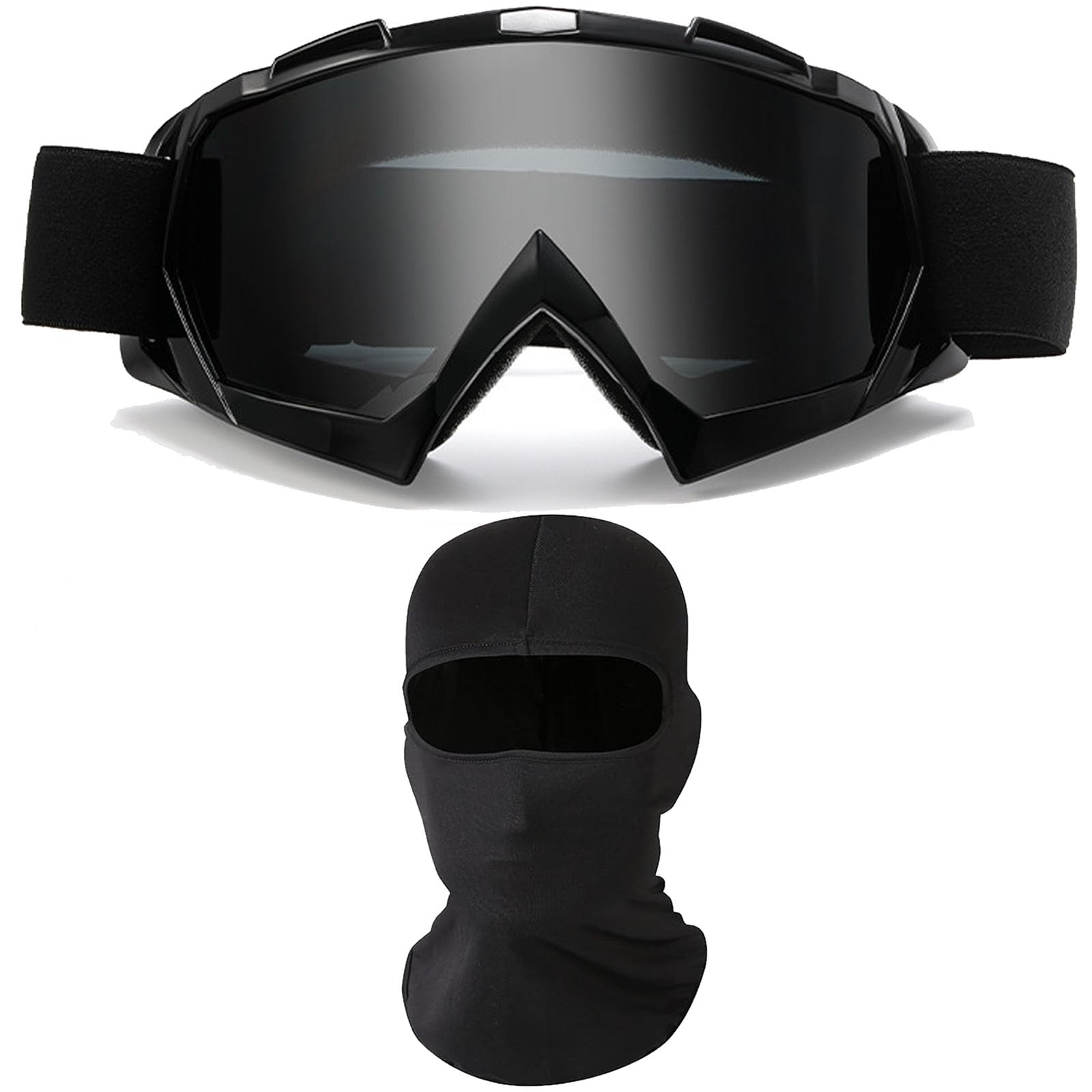 immoono front view goggles with balaclava showing full coverage and protection