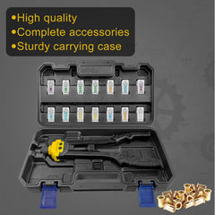 IMQUALI blow-molded case with organized slots for portability and protection