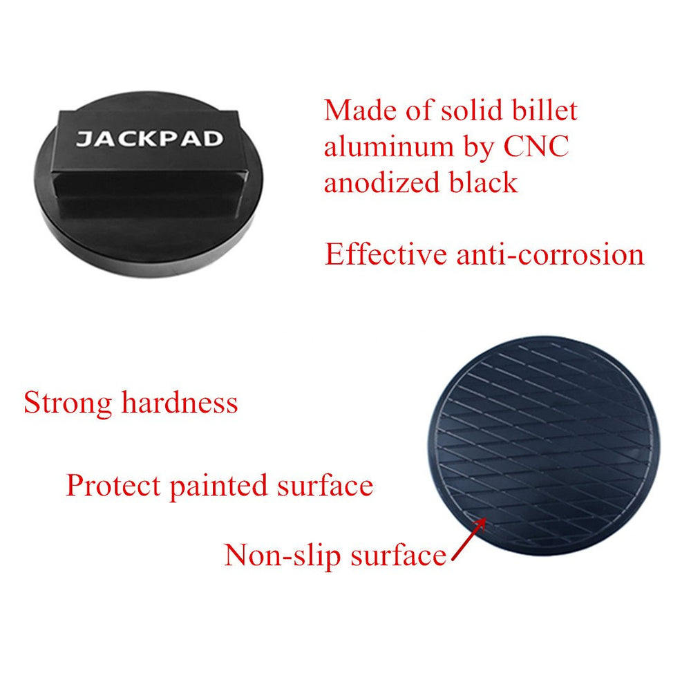 imUfer jack pad rubberized bottom layer preventing slippage on jack saddle