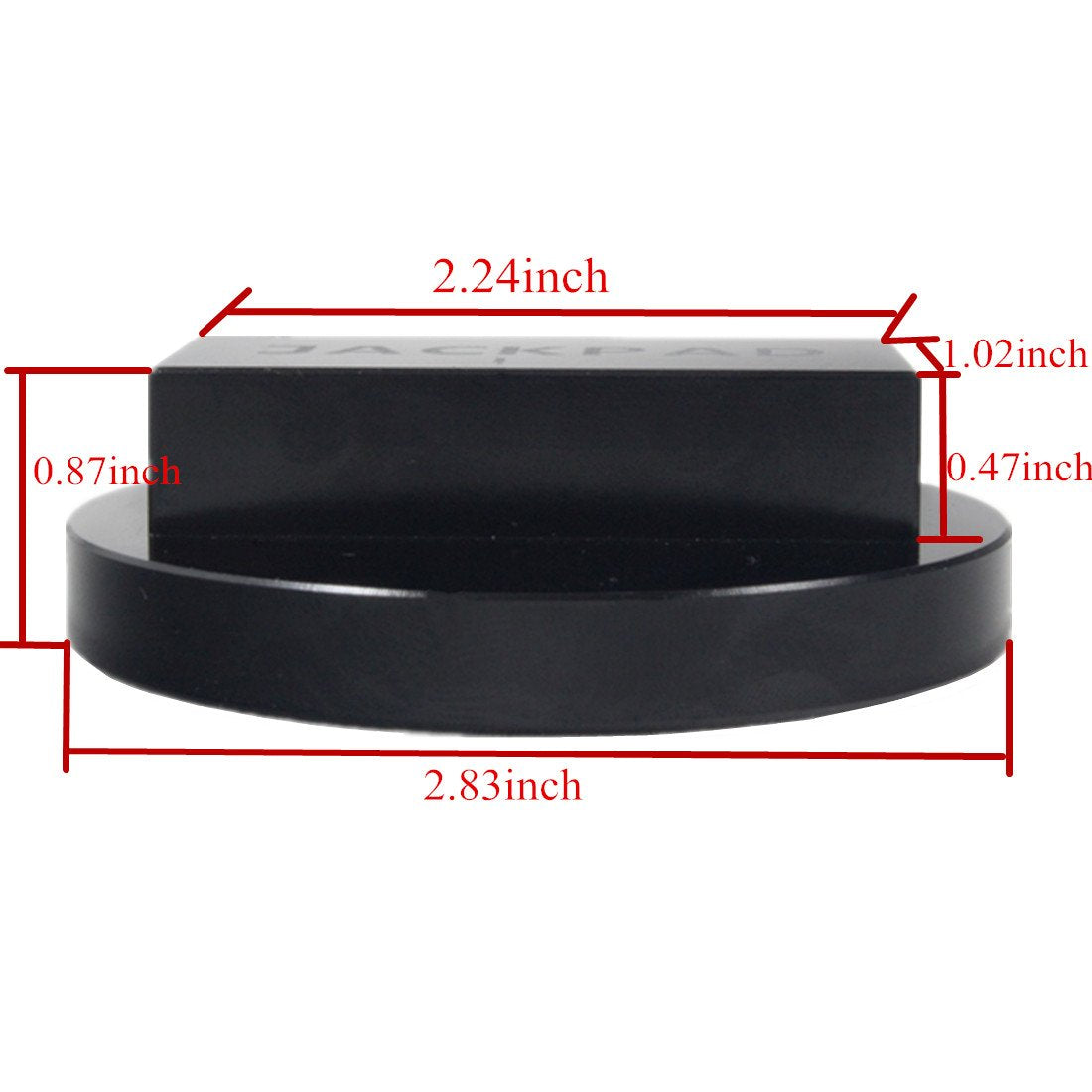 imUfer jack pad close-up of textured surface for improved grip and safety