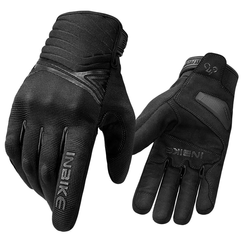 INBIKE gloves front view showing waterproof shell and overall fit benefit