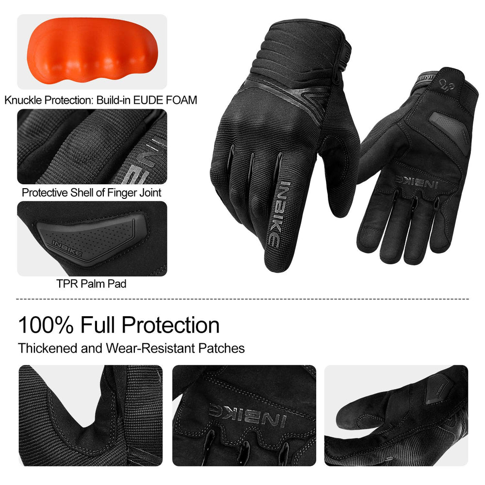 INBIKE touchscreen index finger in use for device control while riding