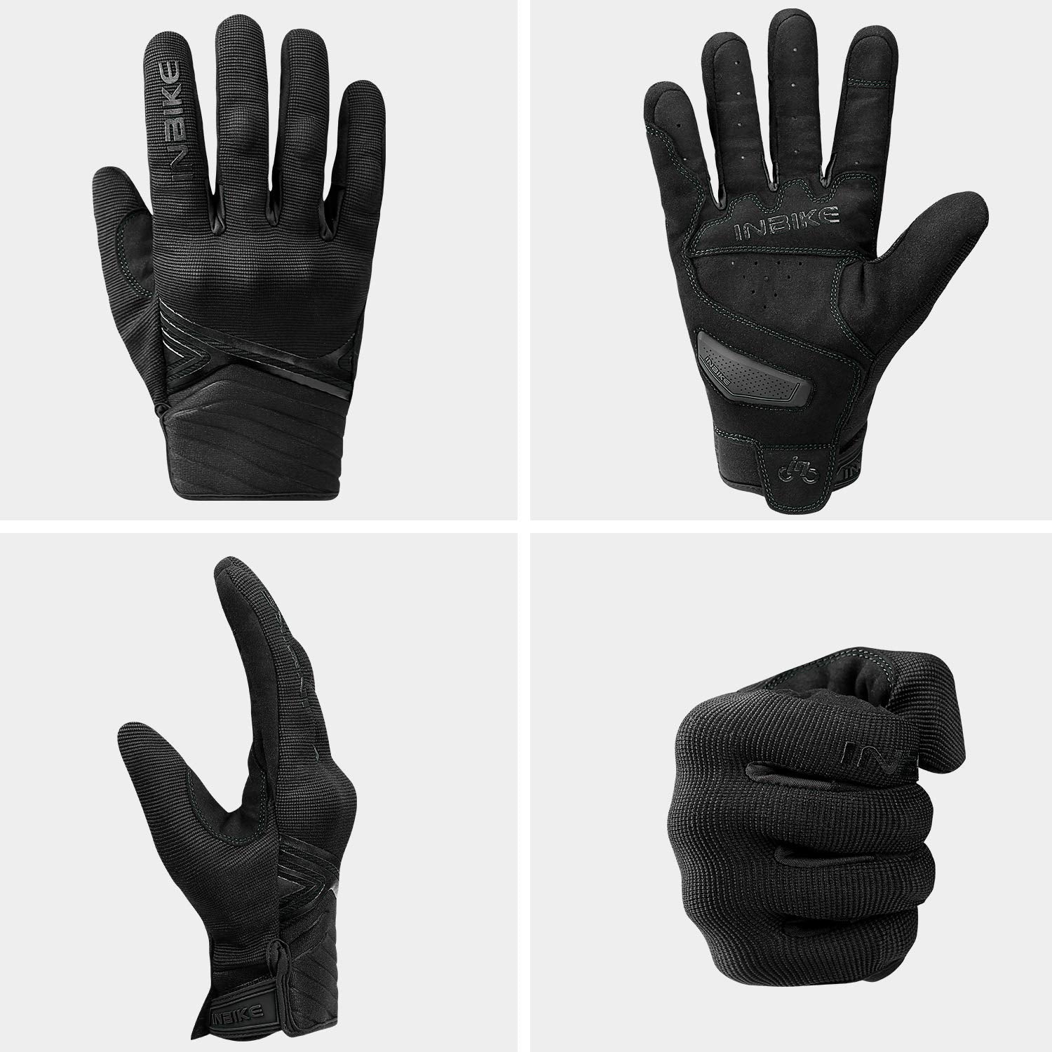 INBIKE wrist hook and loop with pull tab for easy adjust and removal benefit