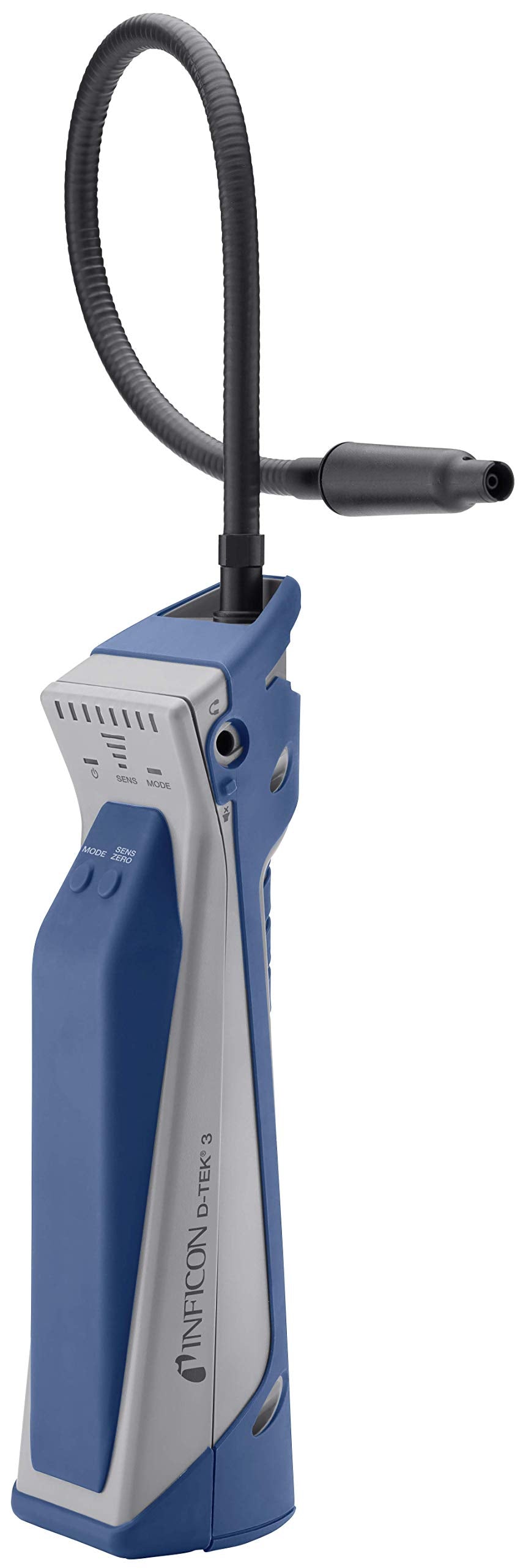 Inficon D-TEK 3 front view showing controls and quick leak confirmation
