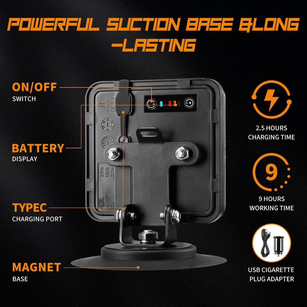 inhtgeas reverse and strobe mode illuminated showing enhanced visibility benefit