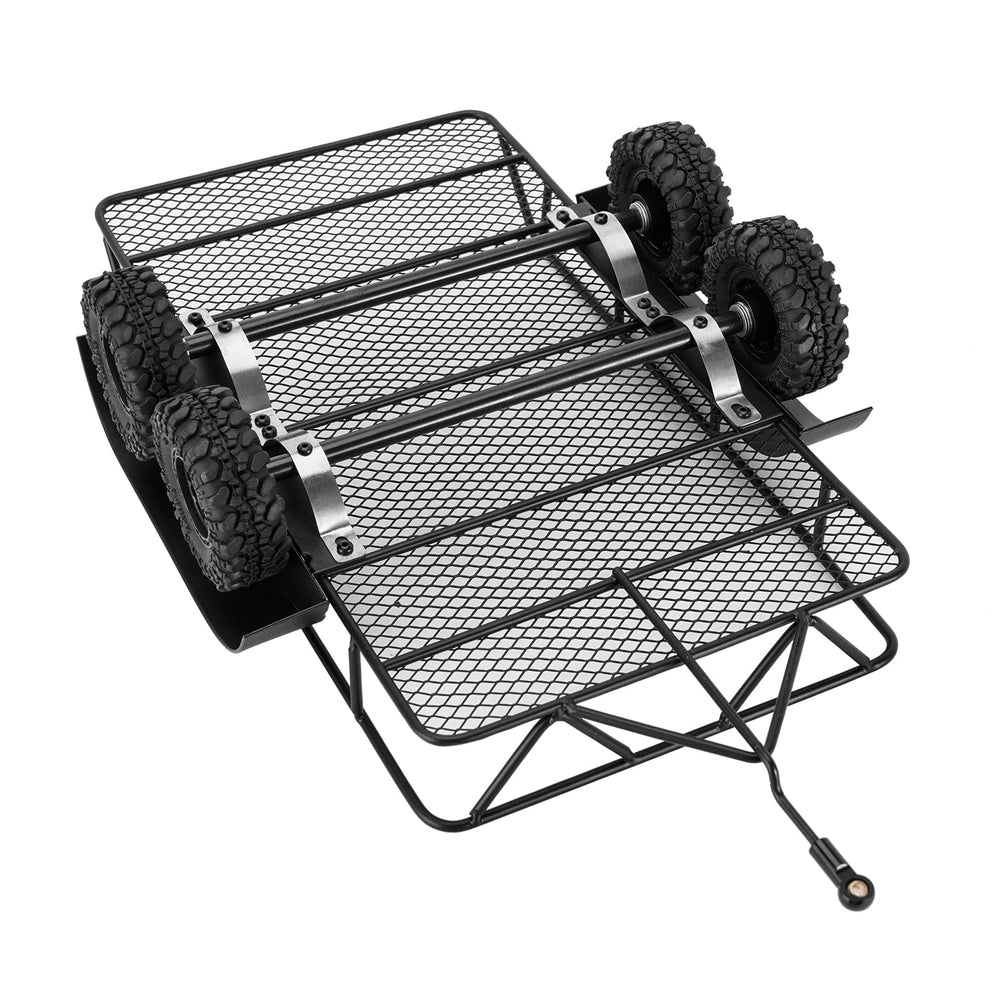 INJORA hitch detail showing bumper attachment and easy installation