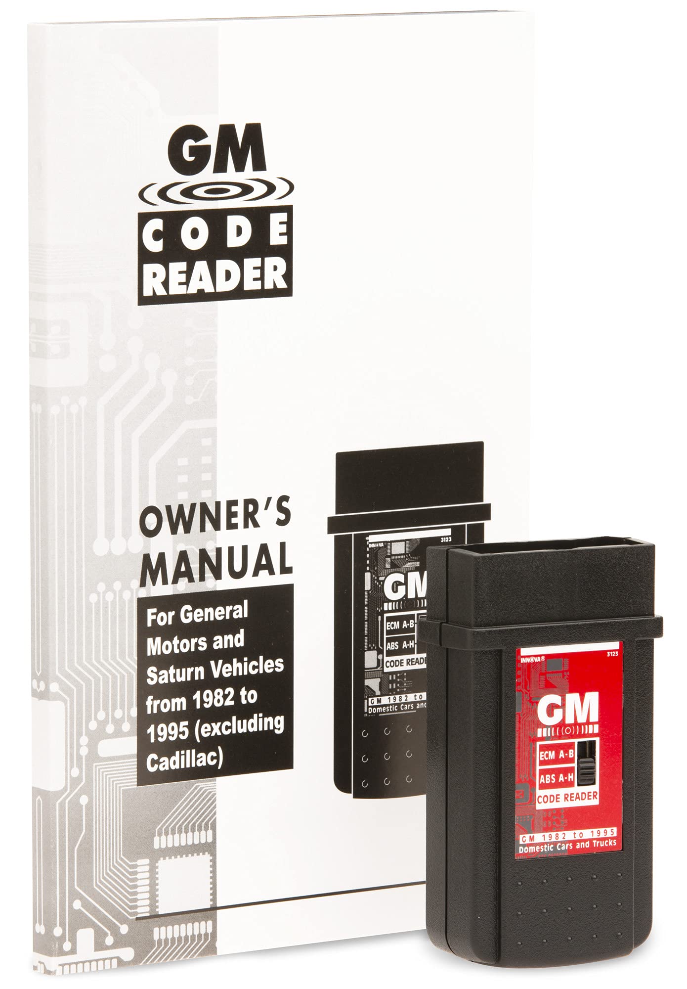 Innova 3123 multilingual manual open with code definitions and illustrations