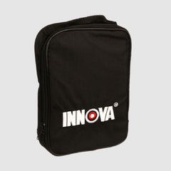 Innova 3129 front view with pouch open showing neatly organized adapters for easy transport