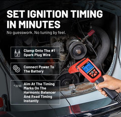Innova 5568 rotating barrel aimed at a timing mark for precise alignment benefit
