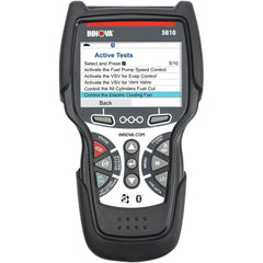 Innova 5610 front display showing live diagnostic readouts for quicker troubleshooting