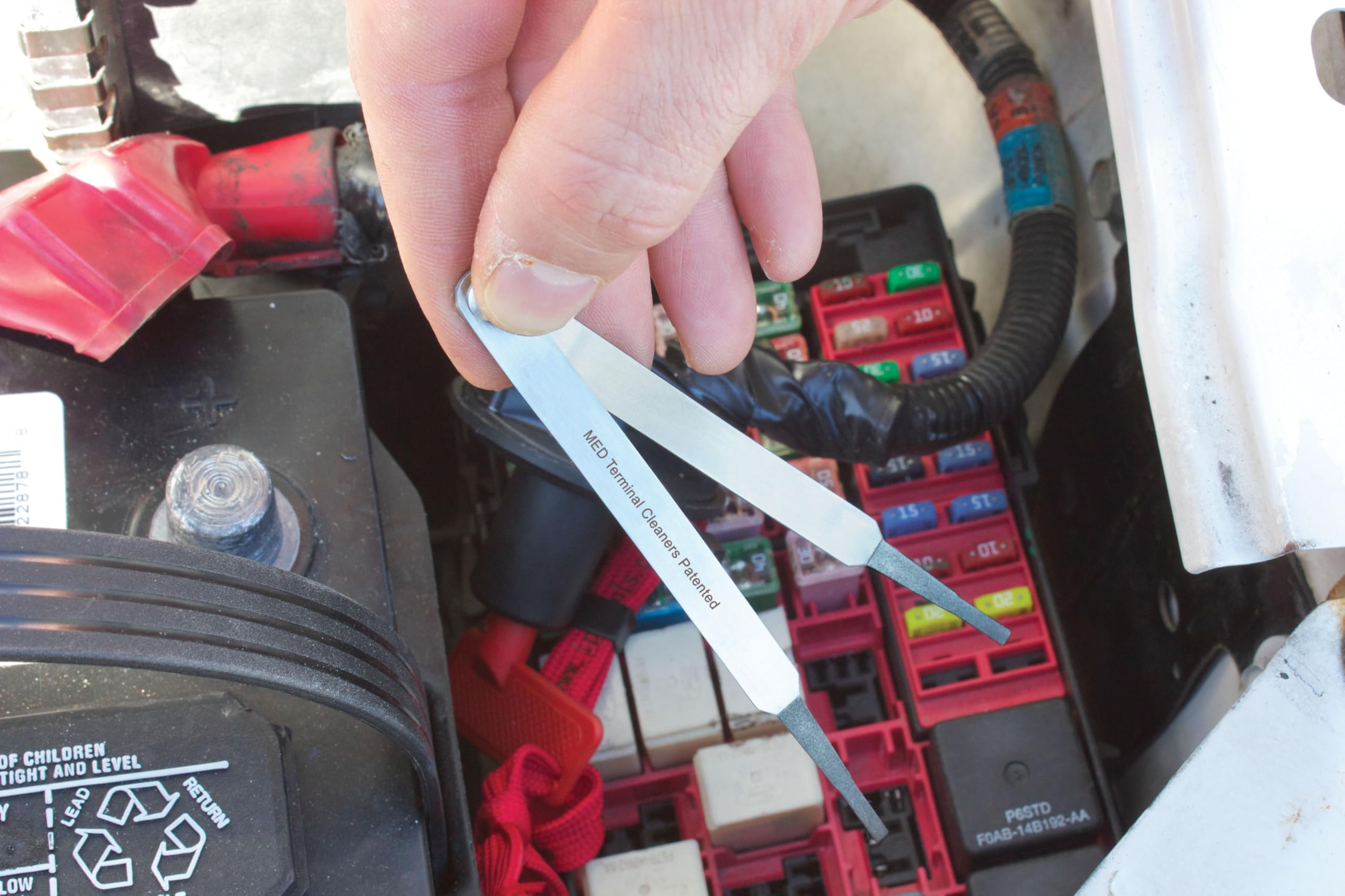 Innovative Products of America organized on a workbench to illustrate preventive maintenance use and durability