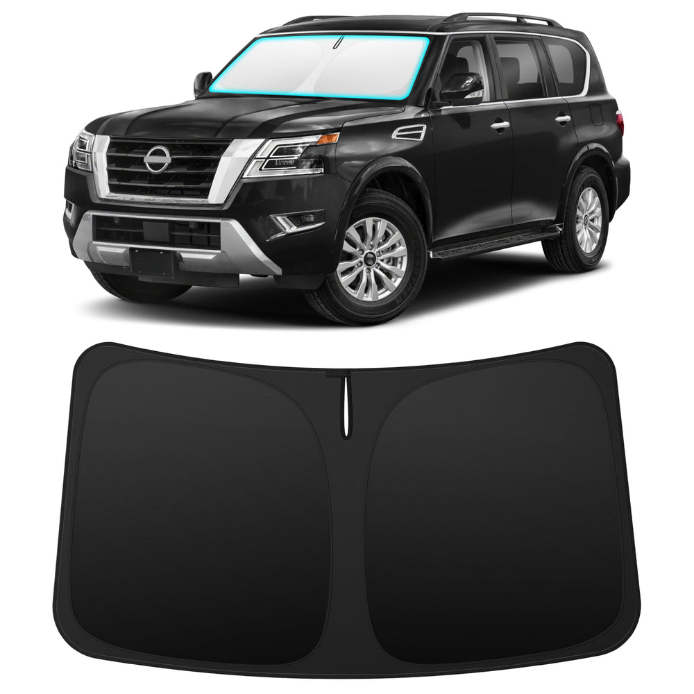 INSAUTO front packaging view showing fit for Nissan Armada and clear protection benefits