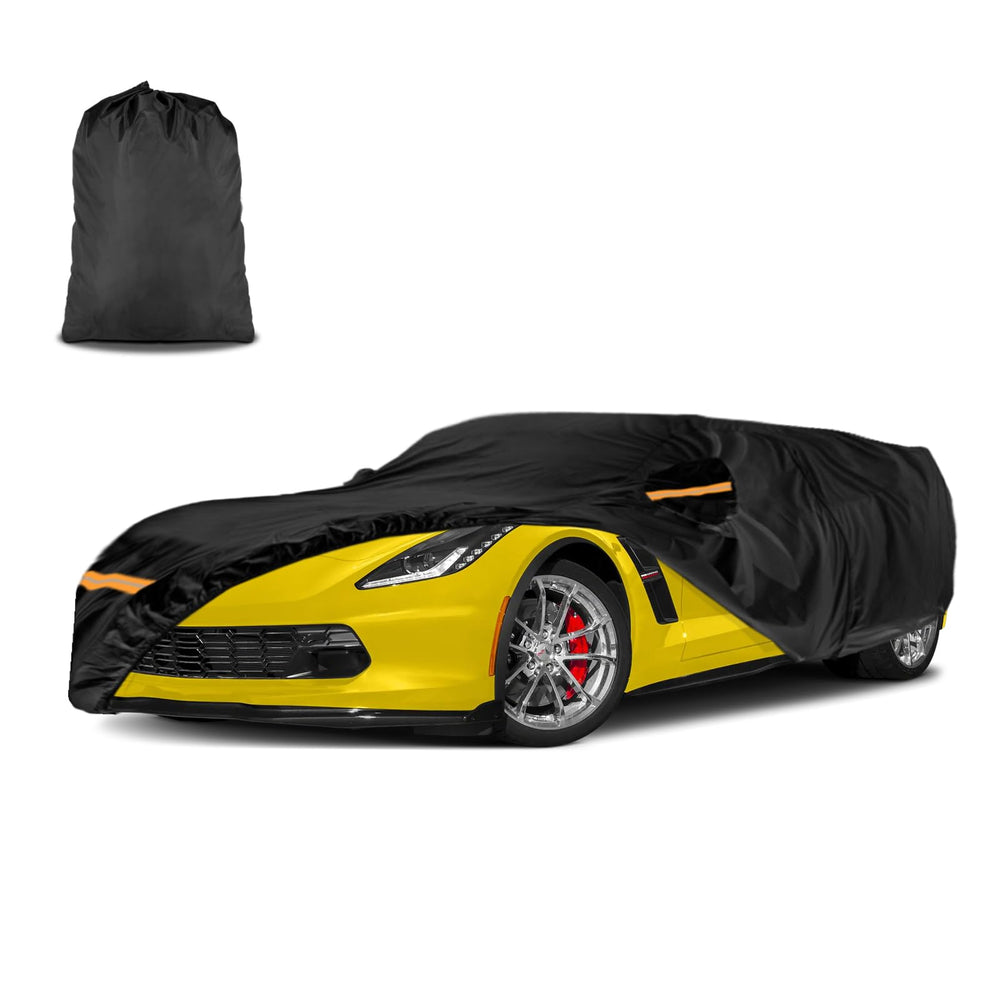 INSAUTO front view of cover on Corvette showing precise fit and protection