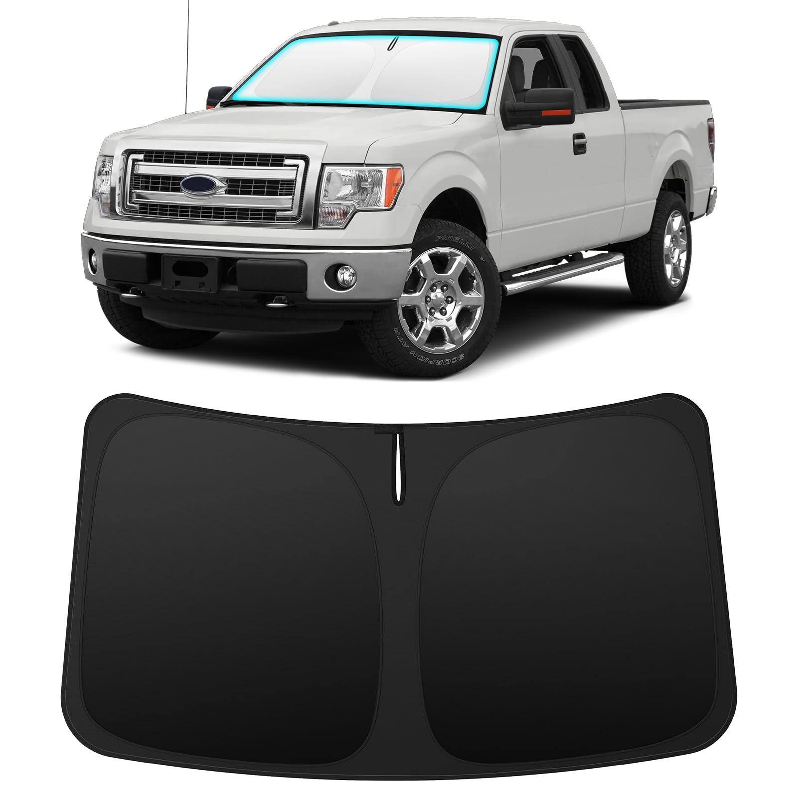 INSAUTO front packaging view showing exact F150 fit and protection