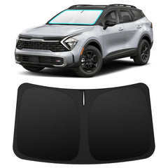 INSAUTO front packaging showing custom Sportage fit and quick-install benefit