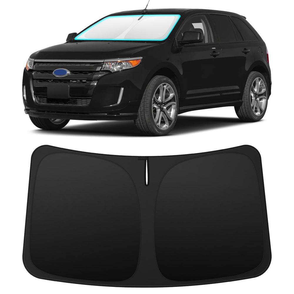 INSAUTO front view on Ford Edge windshield showing perfect fit and protection