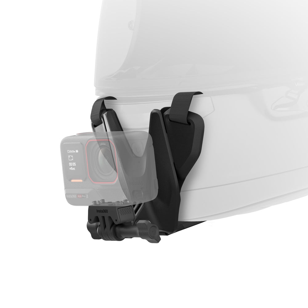 Insta360 chin mount rider POV while riding showing natural forward-facing perspective
