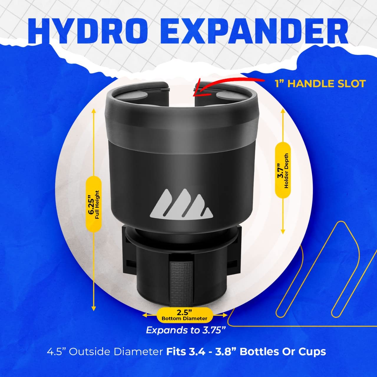Integral expander with 24oz YETI to show compatible bottle fit