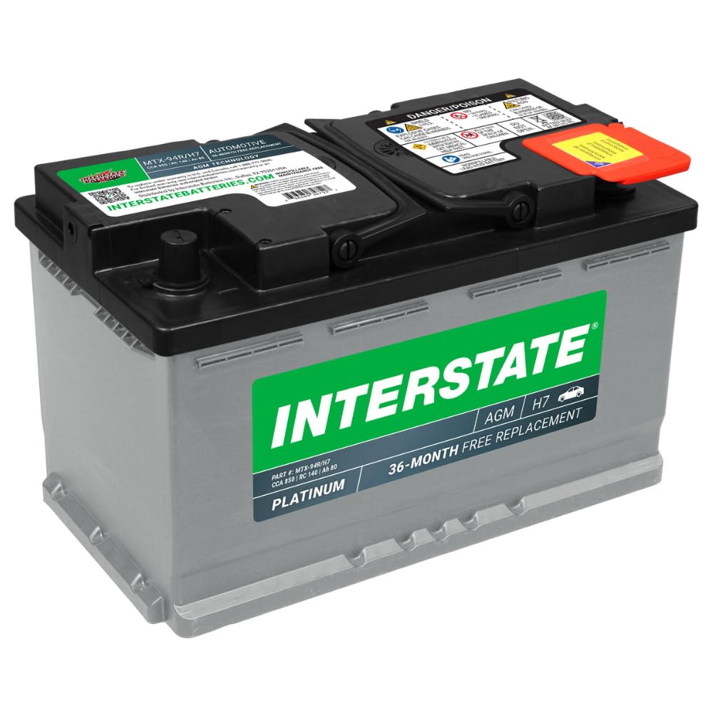 Interstate Batteries terminal detail highlighting sturdy posts for secure connections