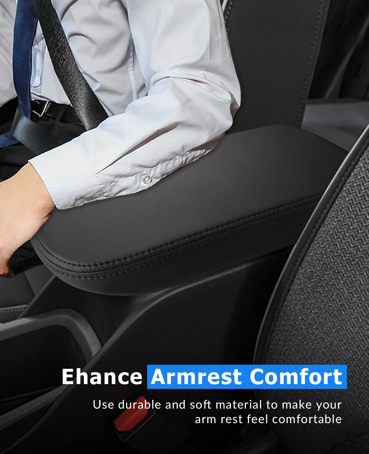 INTGET installed console cover in vehicle interior for upgraded look