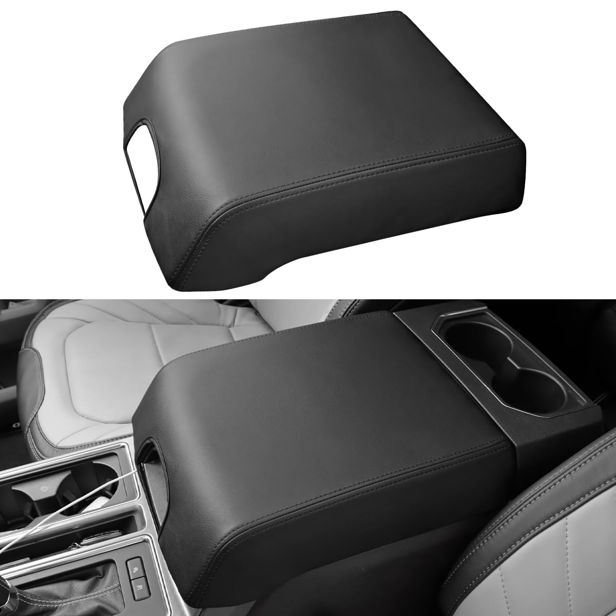 INTGET front view of console cover showing fit and clean appearance