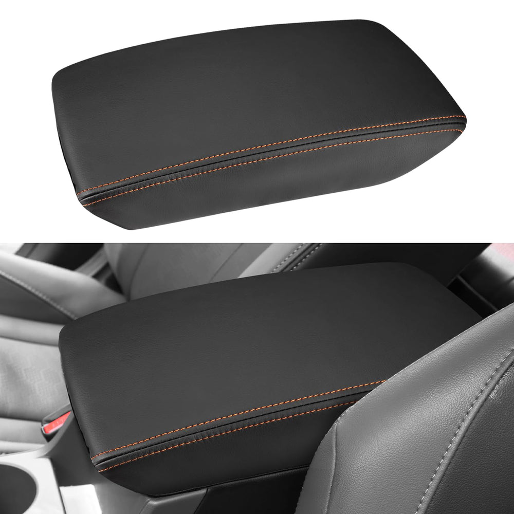 INTGET front view console cover showing orange stitching and clean fit