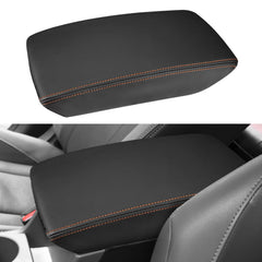 INTGET front view console cover showing orange stitching and clean fit