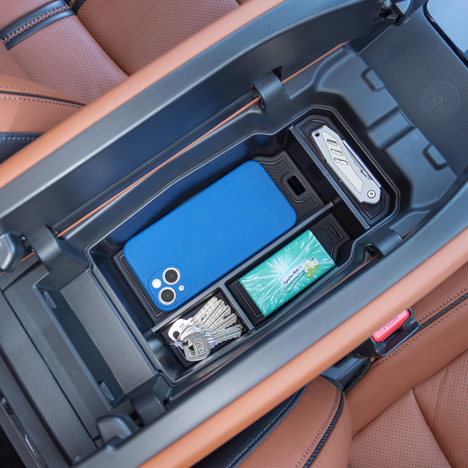 INTOPART tray installed in CX-50 shown in a daily-use lifestyle setting