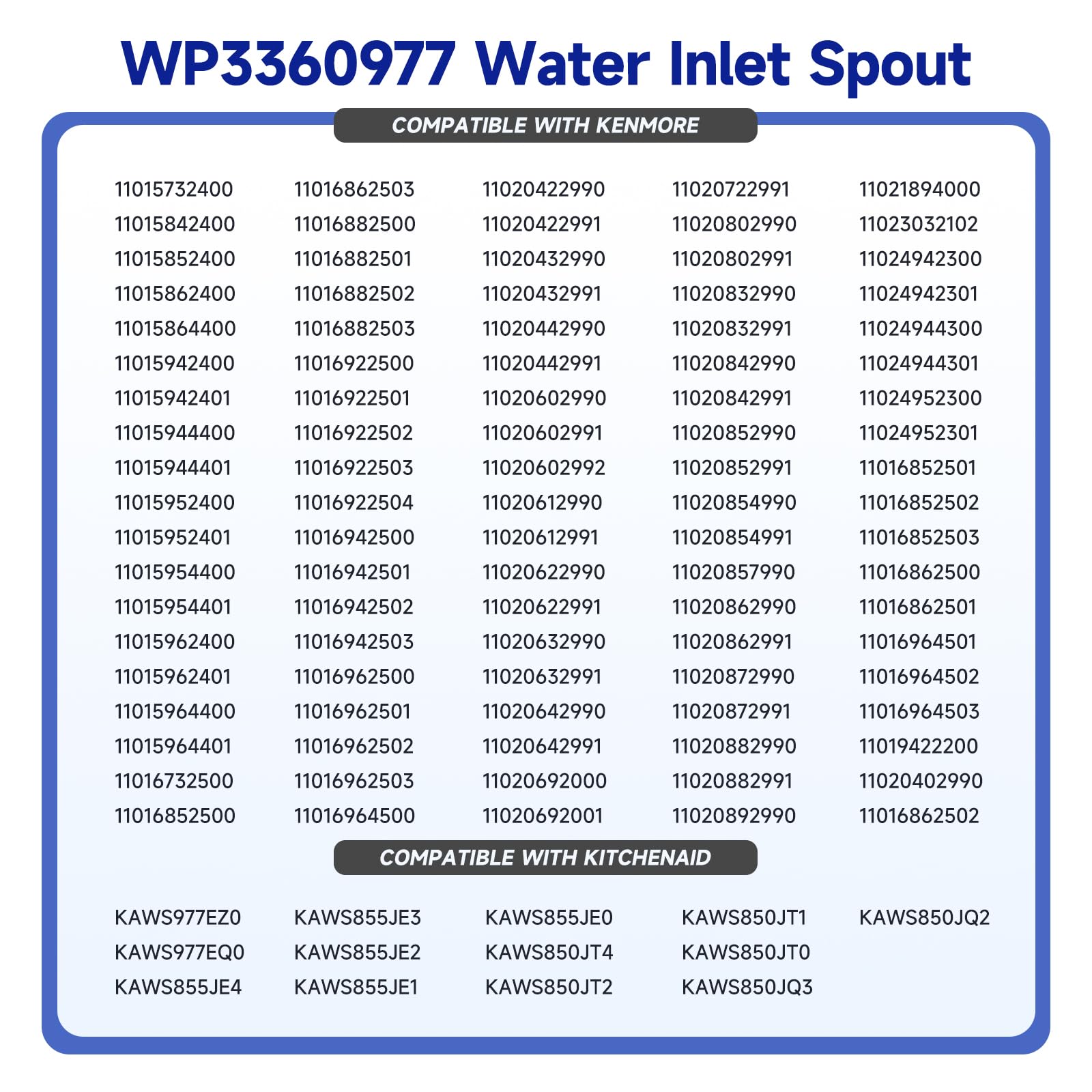 iouxvt WP3360977 connector and hose ends for straightforward swap benefit