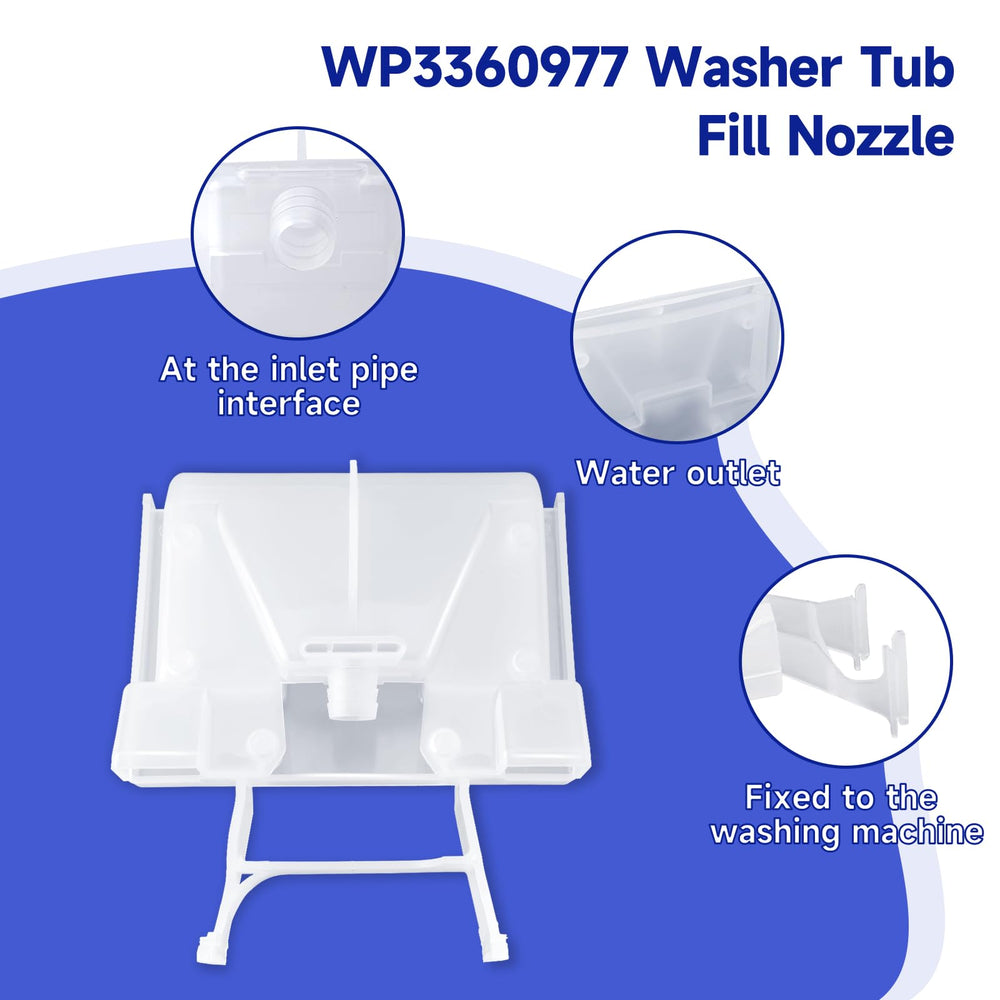 iouxvt WP3360977 boxed with instruction sheet for easier installation guidance