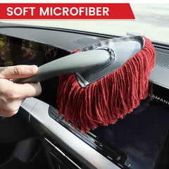 IPELY extendable handle fully extended, increases reach for high roofs