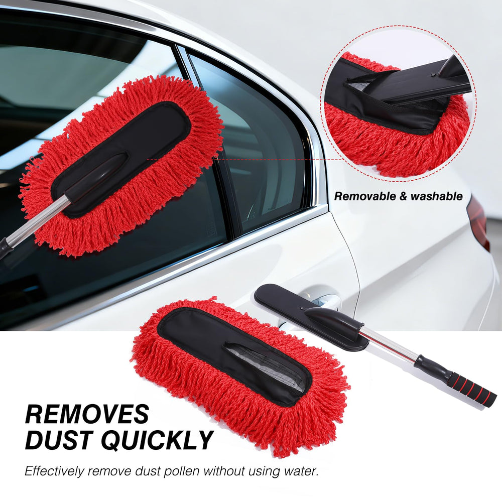 IPELY microfiber head detail with plush fibers that trap dust