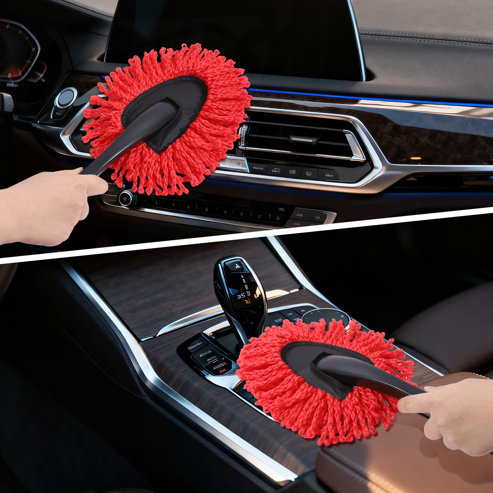 IPELY compact duster stored inside glovebox for easy access