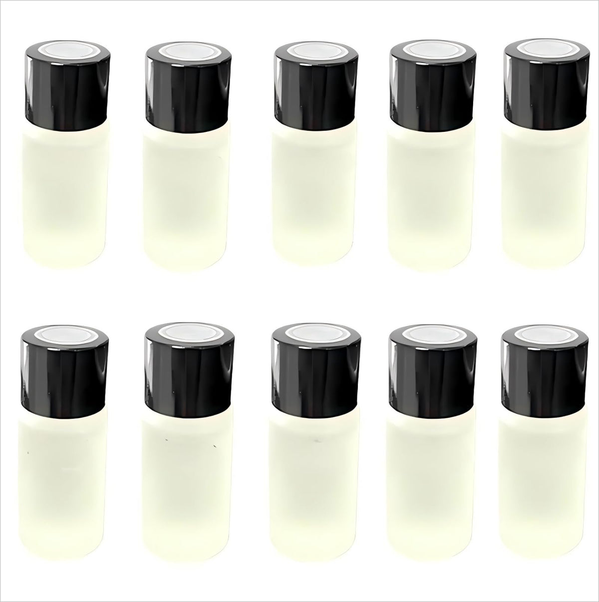 IQQI front packaging of 10 refill bottles showing scent variety and neat arrangement