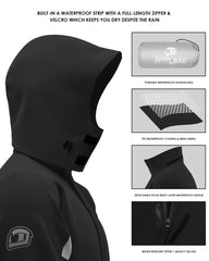 IRON JIA'S reflective stripe detail increasing night visibility for safety