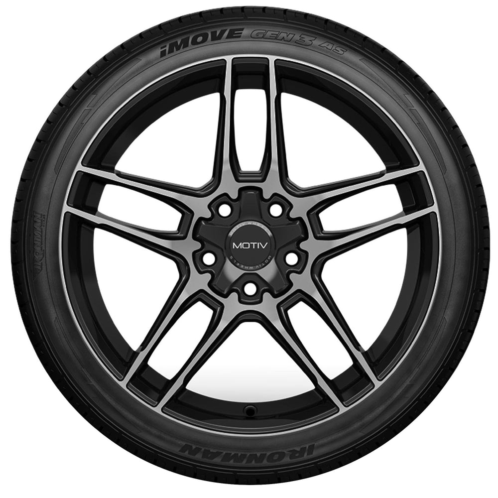 Ironman iMove Gen 3 A/S sidewall detail showing branding and durability for performance vehicles