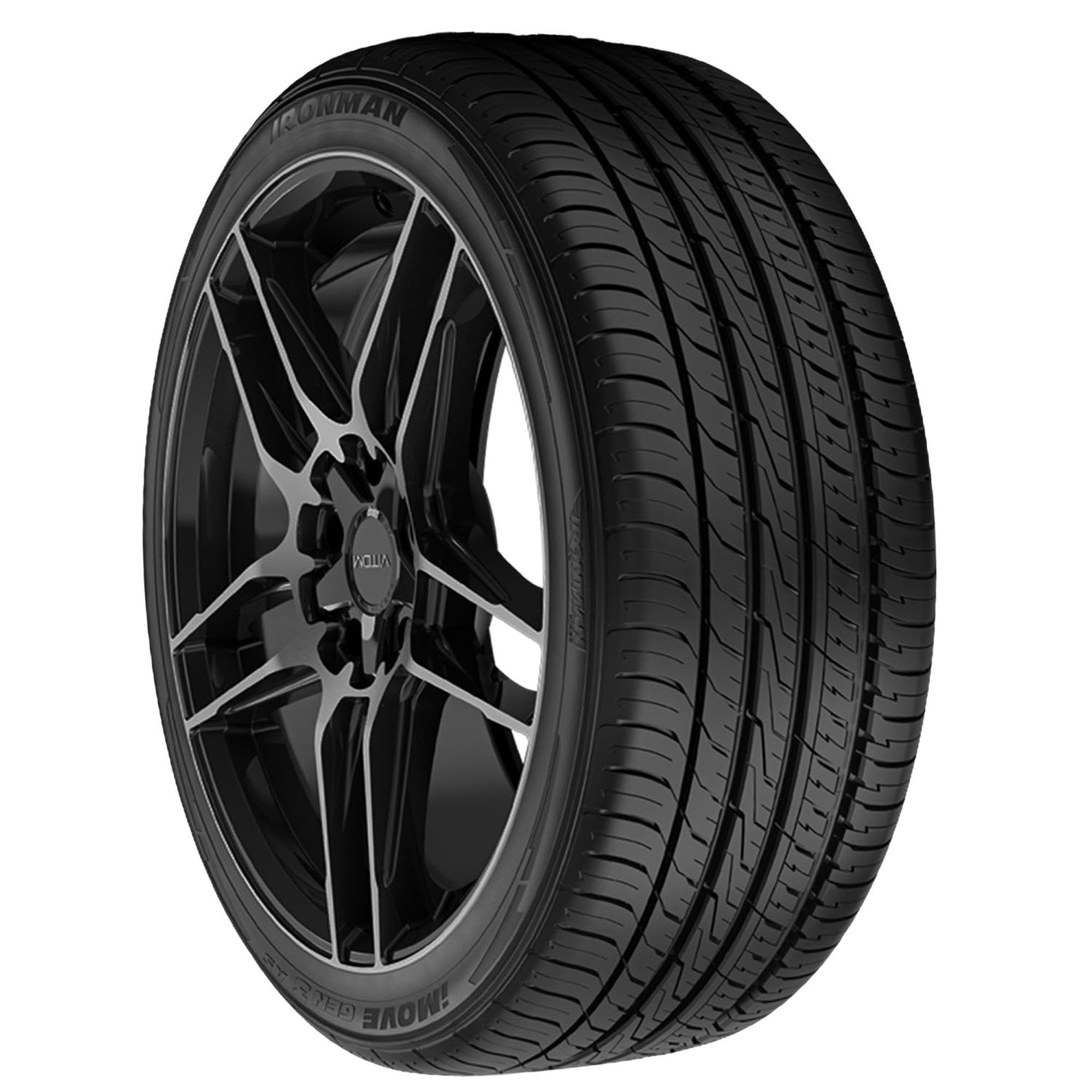 Ironman iMove Gen 3 beside a ruler to show 235/45R18 scale and fitment