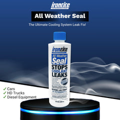 IRONTITE bottle cap and pour spout for easy, mess-free application