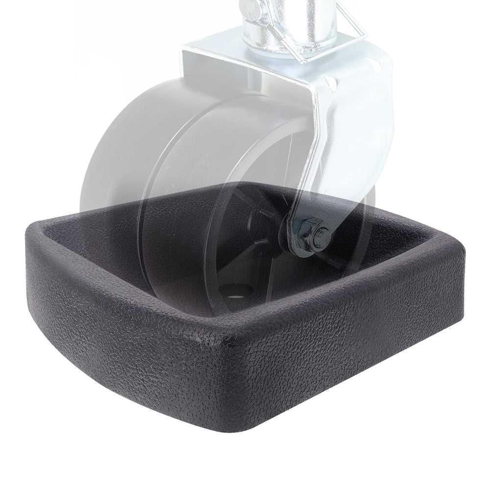 iSaddle front view of dual wheel dock showing fit and protection