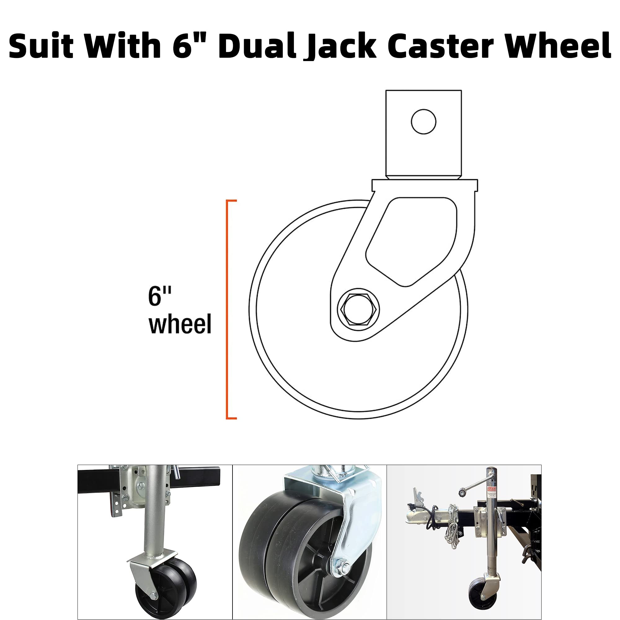 iSaddle dock under trailer jack at campsite improving stability