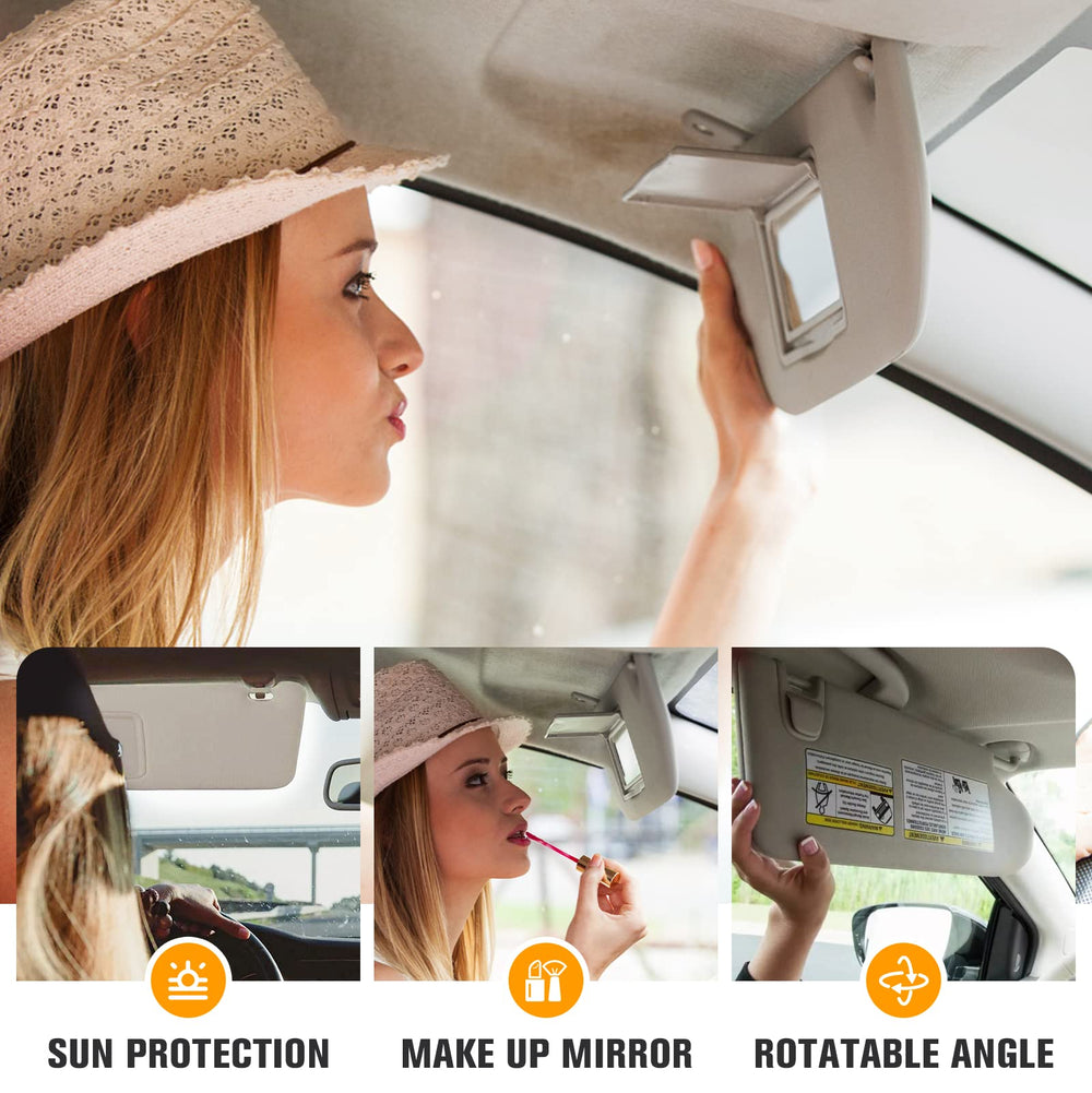ISEYEC vanity mirror with light open highlighting convenience and improved visibility