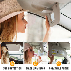 ISEYEC vanity mirror with light open highlighting convenience and improved visibility