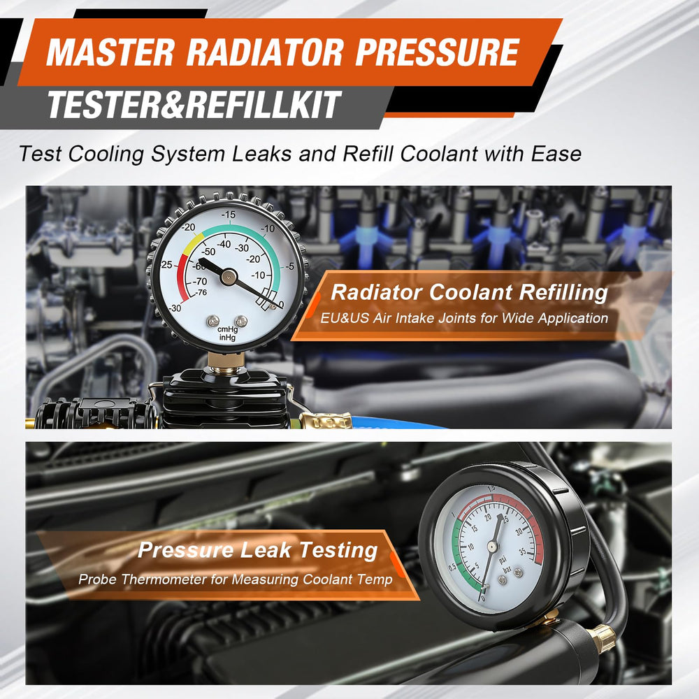 ISINSWIFT pressure pump gauge closeup showing clear readings for accurate testing