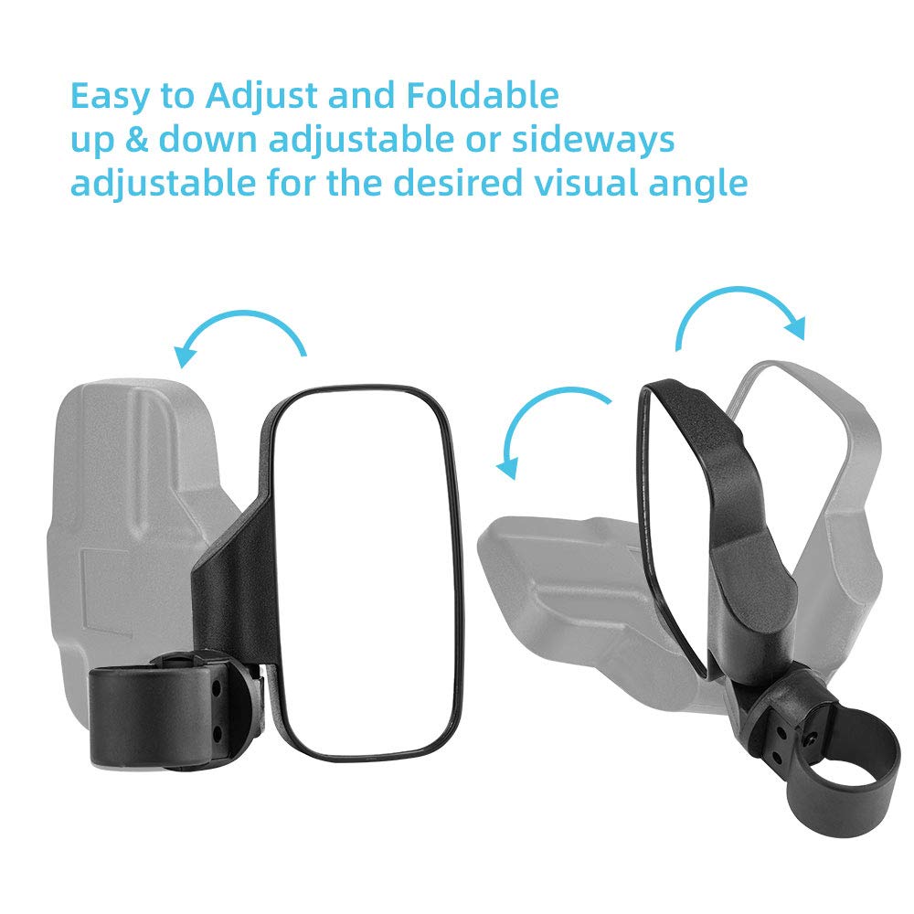 ISSYZONE folded inward mirror demonstrates branch protection and compactness