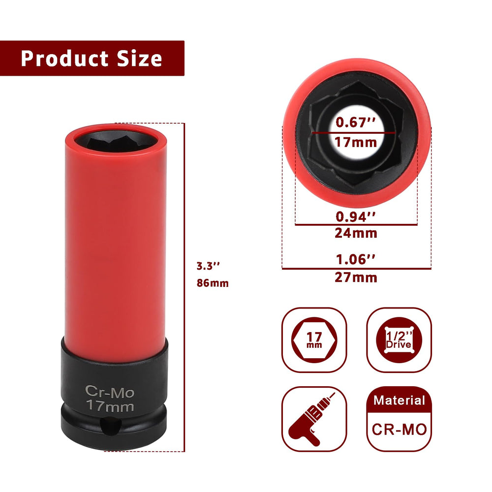 ITEQ side profile of 85mm long socket demonstrating reach for recessed lugs