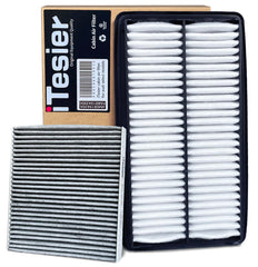 ITESIER front packaging showing both engine and cabin filters and clear fit information