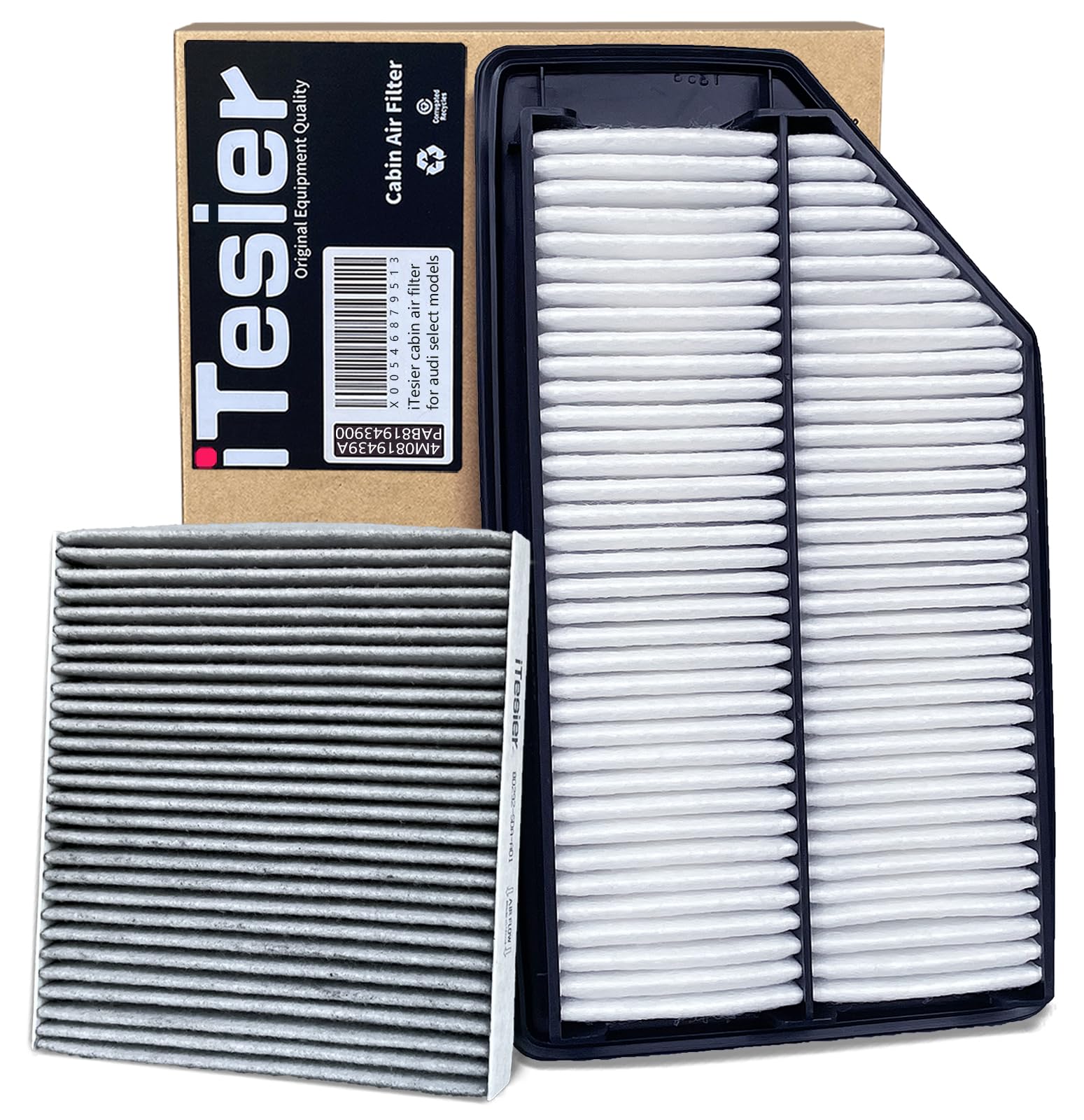 ITESIER front packaging for Odyssey kit showing both filters and benefits