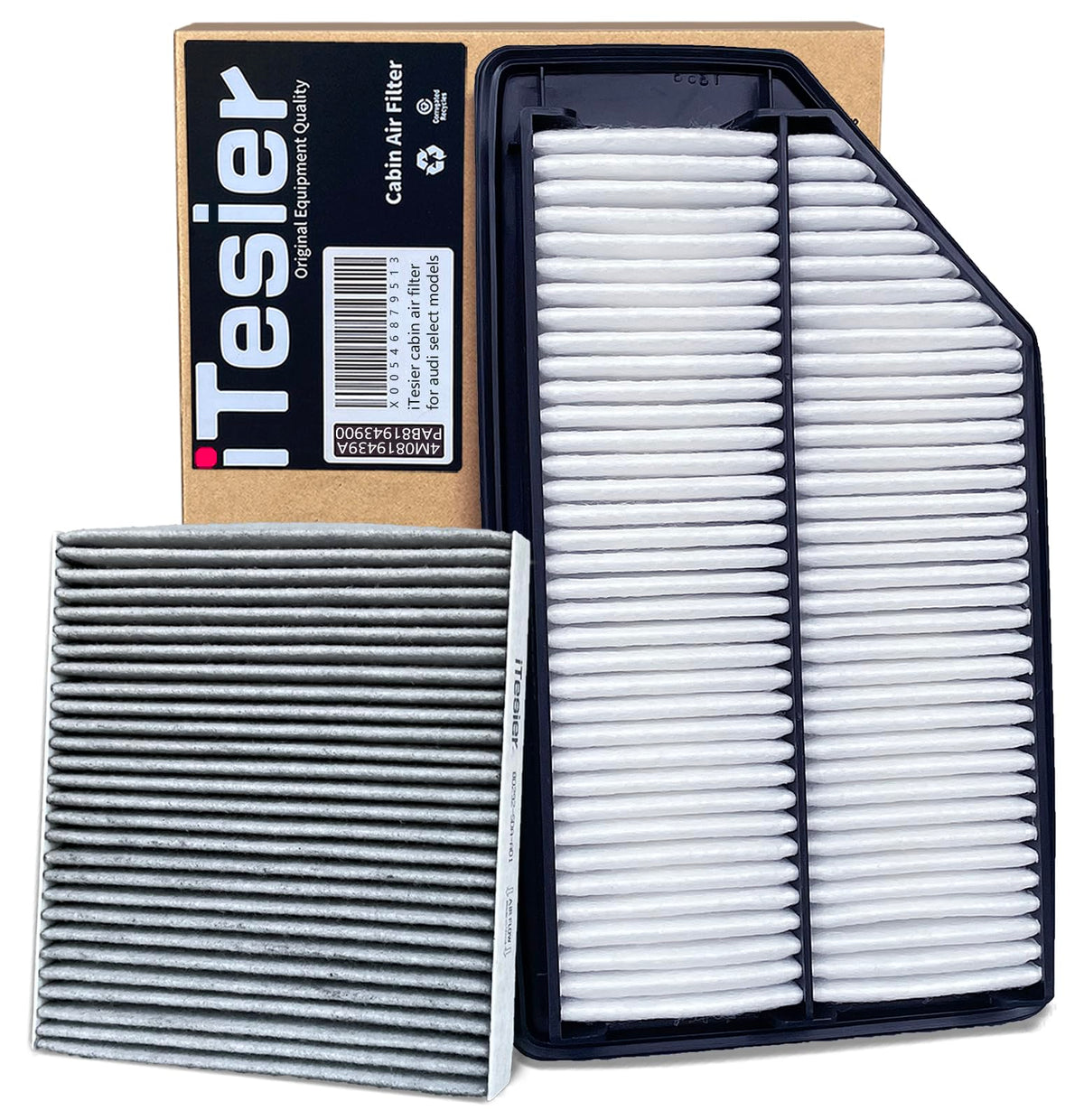 ITESIER front packaging for Odyssey kit showing both filters and benefits